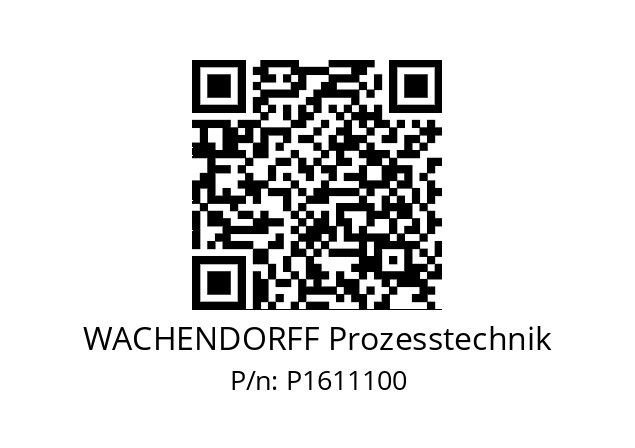   WACHENDORFF Prozesstechnik P1611100