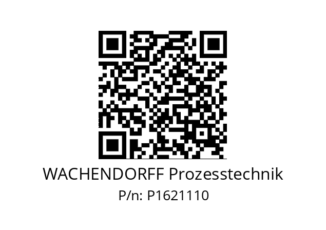   WACHENDORFF Prozesstechnik P1621110