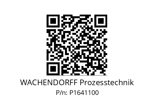   WACHENDORFF Prozesstechnik P1641100