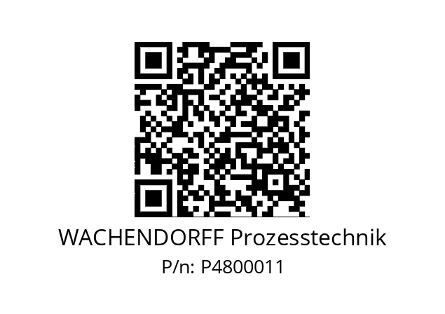   WACHENDORFF Prozesstechnik P4800011