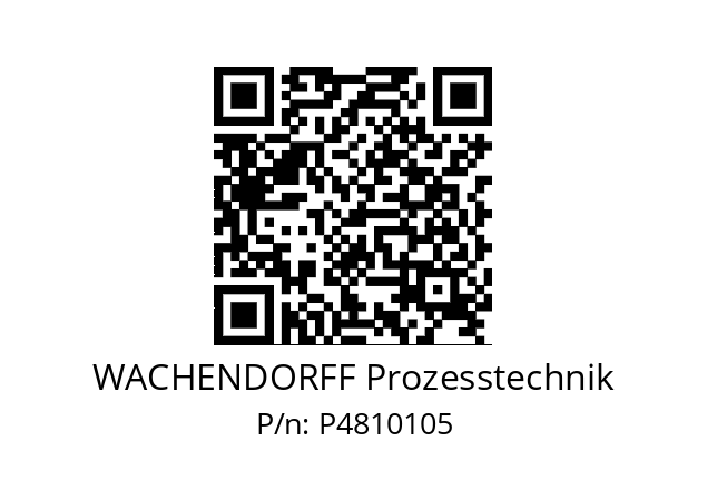   WACHENDORFF Prozesstechnik P4810105