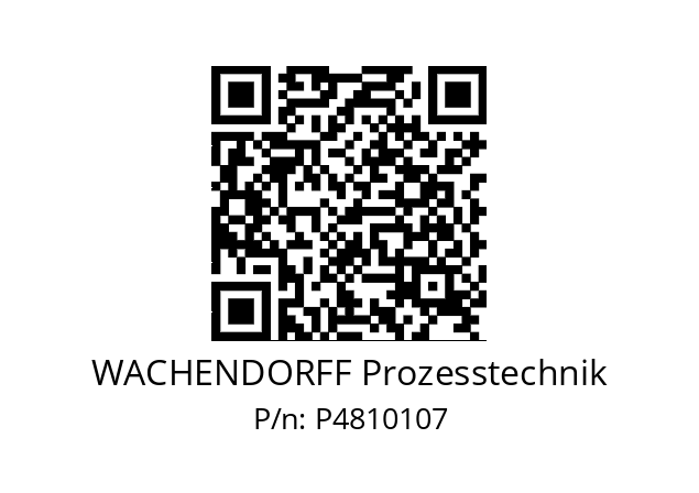   WACHENDORFF Prozesstechnik P4810107