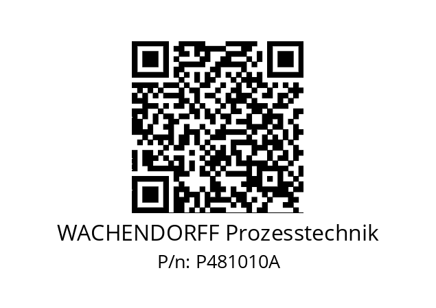   WACHENDORFF Prozesstechnik P481010A