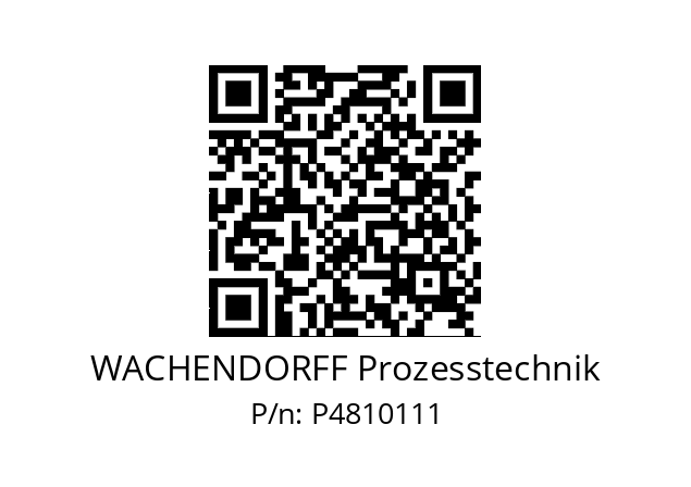   WACHENDORFF Prozesstechnik P4810111