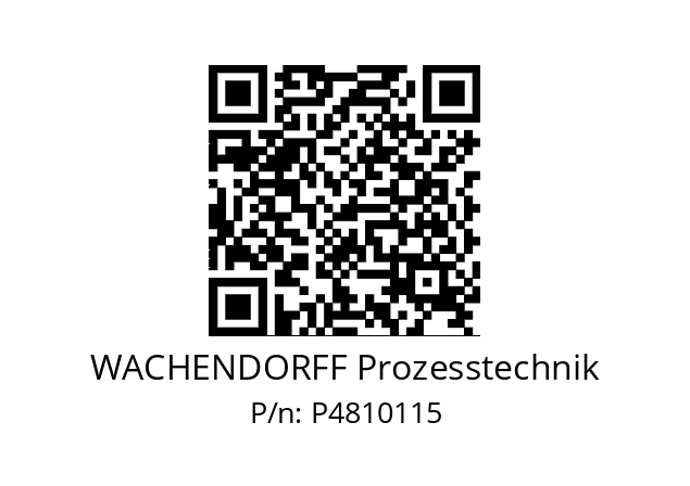   WACHENDORFF Prozesstechnik P4810115