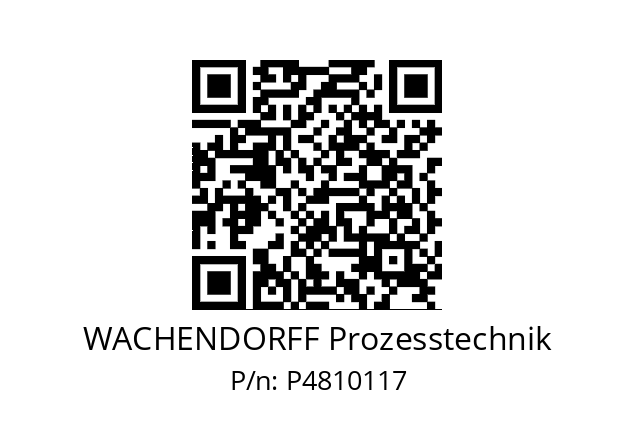   WACHENDORFF Prozesstechnik P4810117