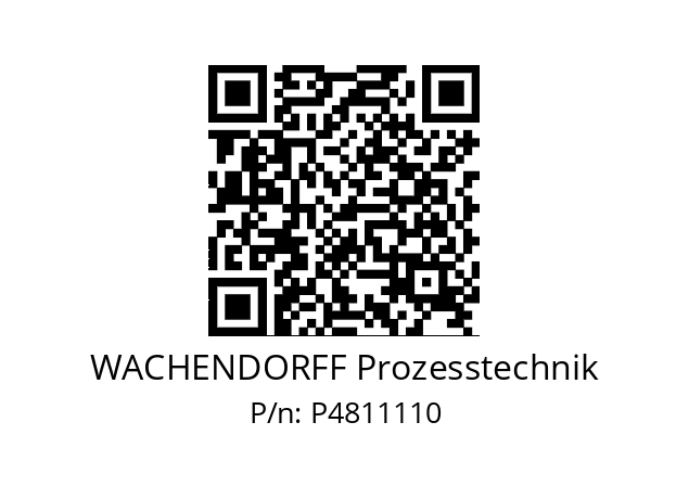   WACHENDORFF Prozesstechnik P4811110