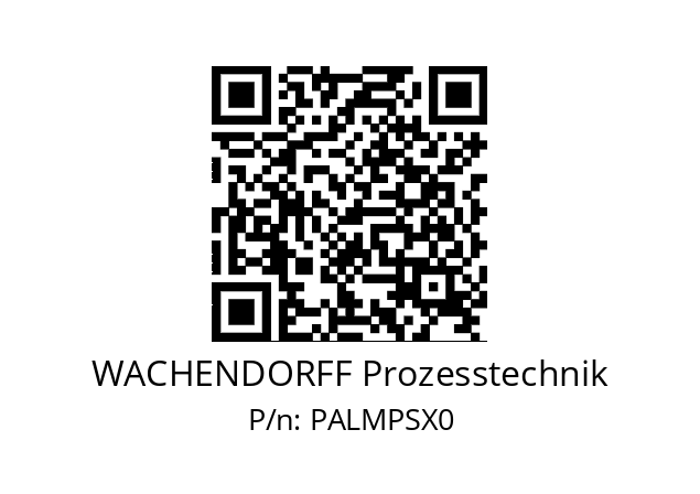   WACHENDORFF Prozesstechnik PALMPSX0