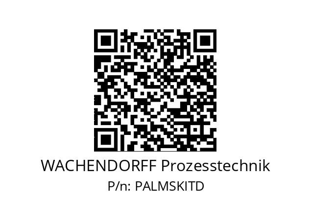   WACHENDORFF Prozesstechnik PALMSKITD