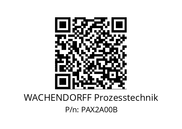   WACHENDORFF Prozesstechnik PAX2A00B