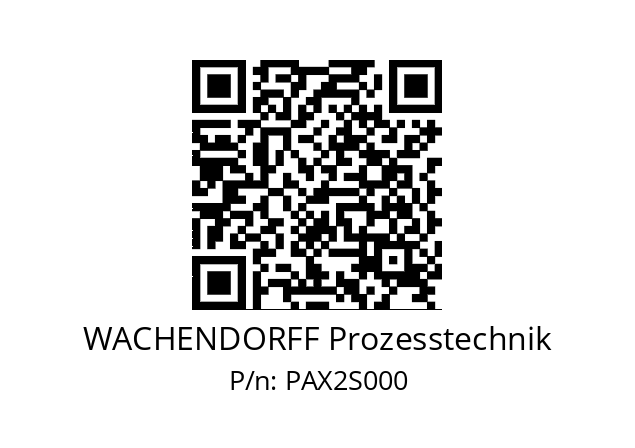   WACHENDORFF Prozesstechnik PAX2S000