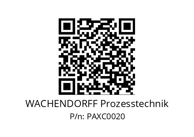   WACHENDORFF Prozesstechnik PAXC0020