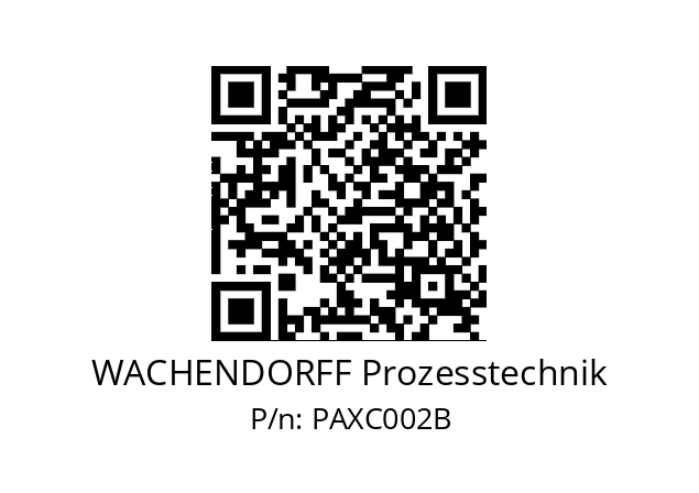   WACHENDORFF Prozesstechnik PAXC002B