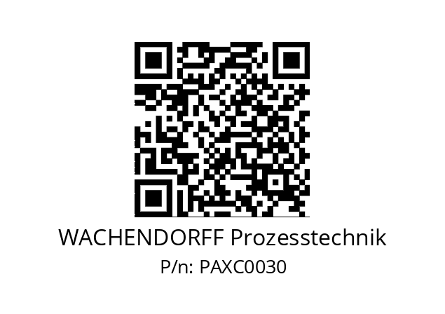   WACHENDORFF Prozesstechnik PAXC0030