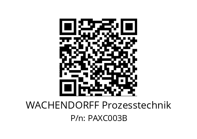   WACHENDORFF Prozesstechnik PAXC003B