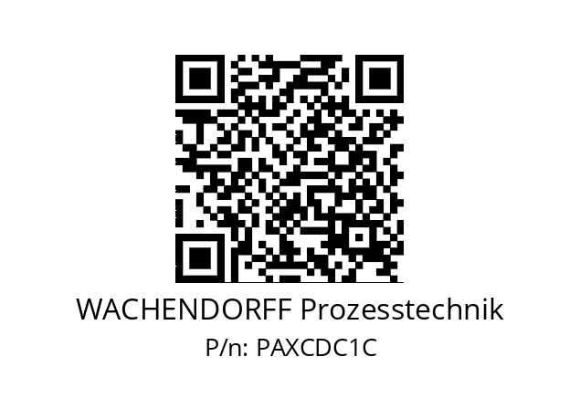   WACHENDORFF Prozesstechnik PAXCDC1C