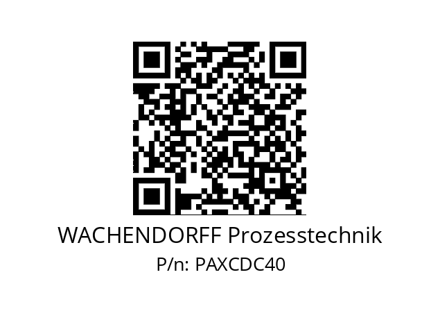   WACHENDORFF Prozesstechnik PAXCDC40