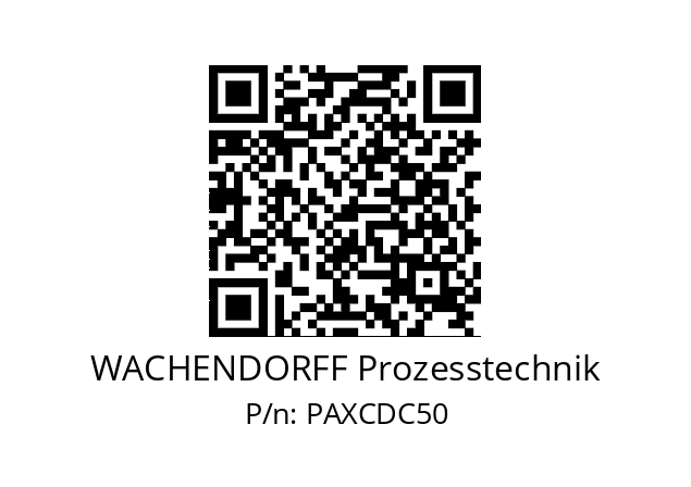   WACHENDORFF Prozesstechnik PAXCDC50