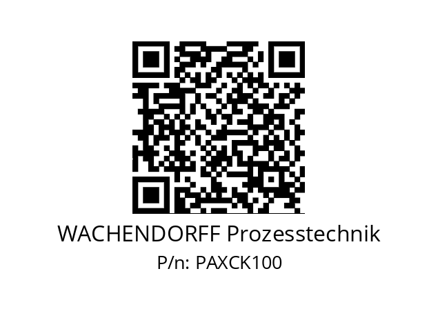   WACHENDORFF Prozesstechnik PAXCK100