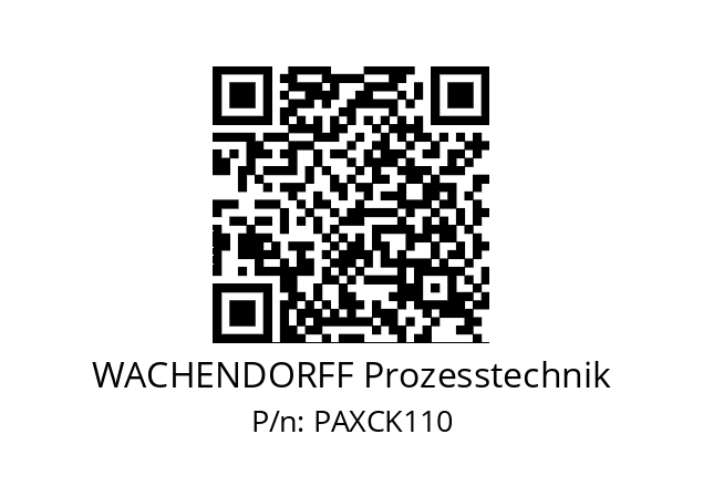   WACHENDORFF Prozesstechnik PAXCK110