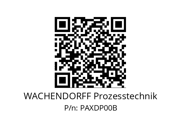   WACHENDORFF Prozesstechnik PAXDP00B