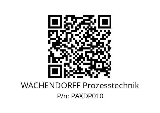   WACHENDORFF Prozesstechnik PAXDP010