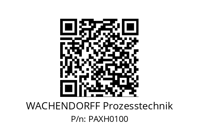   WACHENDORFF Prozesstechnik PAXH0100