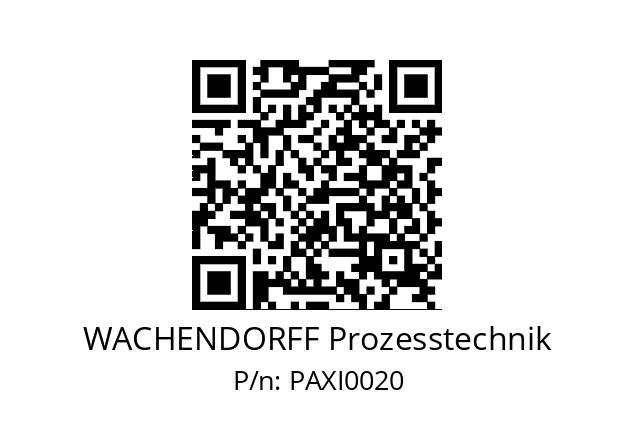   WACHENDORFF Prozesstechnik PAXI0020