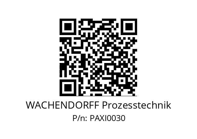   WACHENDORFF Prozesstechnik PAXI0030