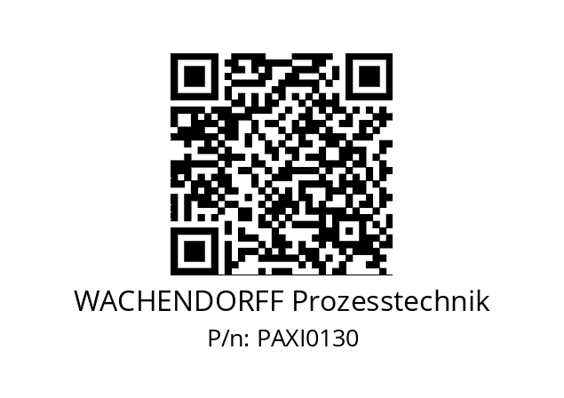   WACHENDORFF Prozesstechnik PAXI0130