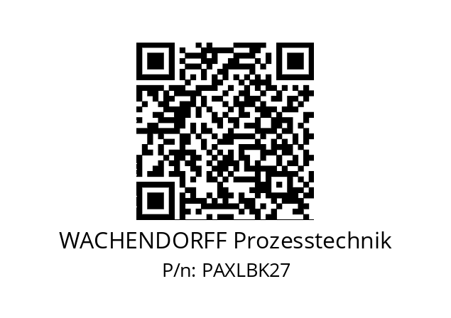   WACHENDORFF Prozesstechnik PAXLBK27