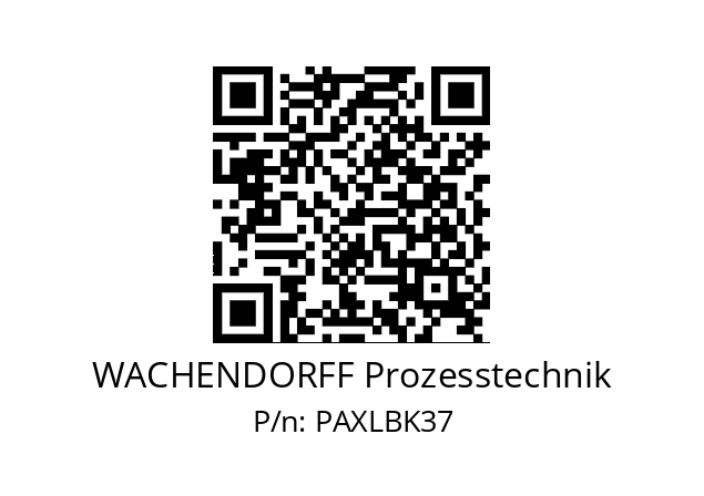   WACHENDORFF Prozesstechnik PAXLBK37