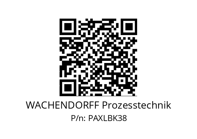   WACHENDORFF Prozesstechnik PAXLBK38