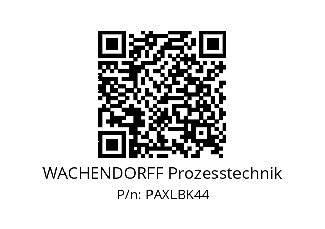   WACHENDORFF Prozesstechnik PAXLBK44