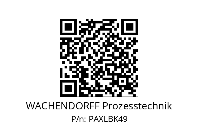   WACHENDORFF Prozesstechnik PAXLBK49