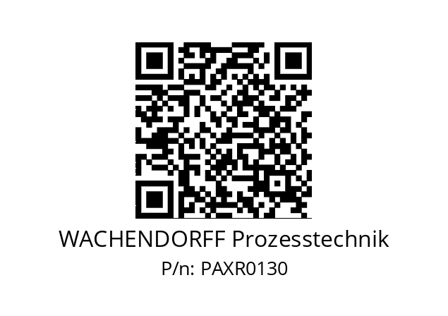   WACHENDORFF Prozesstechnik PAXR0130