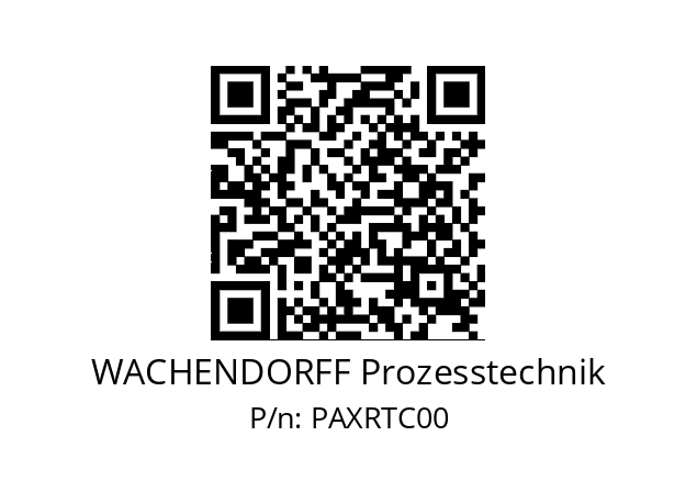   WACHENDORFF Prozesstechnik PAXRTC00