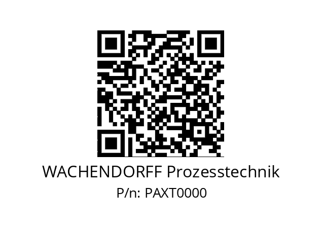   WACHENDORFF Prozesstechnik PAXT0000