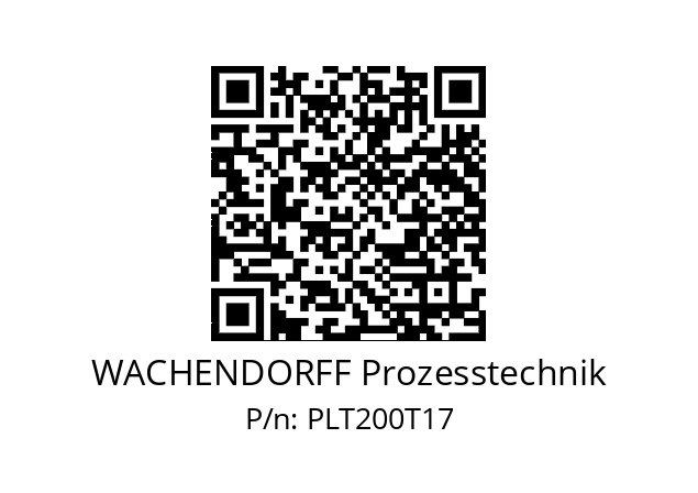   WACHENDORFF Prozesstechnik PLT200T17