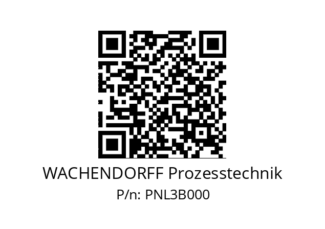   WACHENDORFF Prozesstechnik PNL3B000