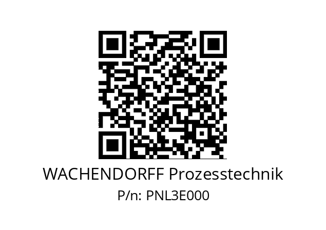   WACHENDORFF Prozesstechnik PNL3E000