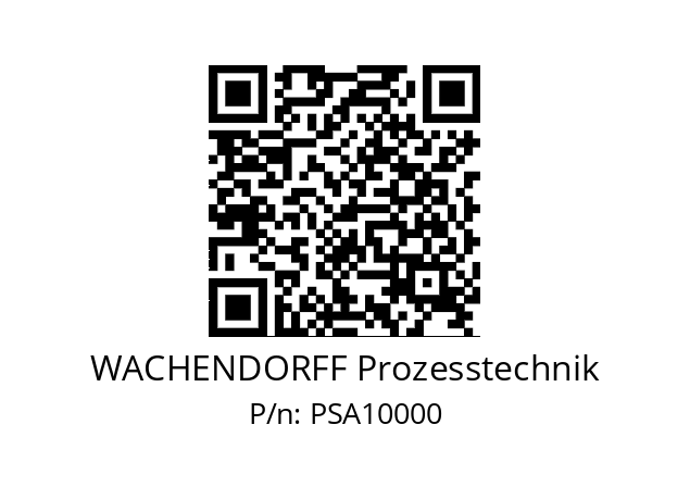   WACHENDORFF Prozesstechnik PSA10000