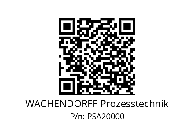   WACHENDORFF Prozesstechnik PSA20000