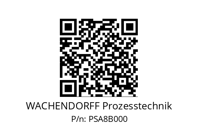   WACHENDORFF Prozesstechnik PSA8B000