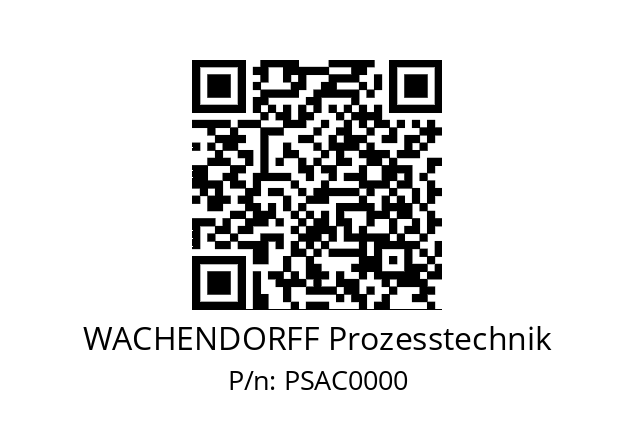   WACHENDORFF Prozesstechnik PSAC0000