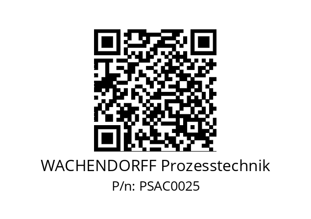   WACHENDORFF Prozesstechnik PSAC0025