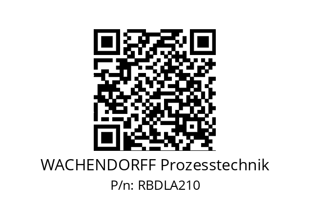   WACHENDORFF Prozesstechnik RBDLA210