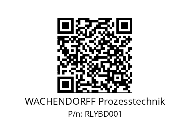   WACHENDORFF Prozesstechnik RLYBD001