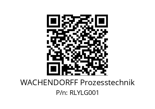   WACHENDORFF Prozesstechnik RLYLG001