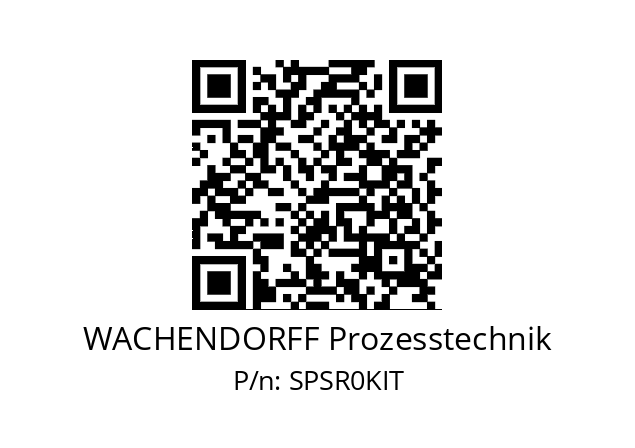   WACHENDORFF Prozesstechnik SPSR0KIT